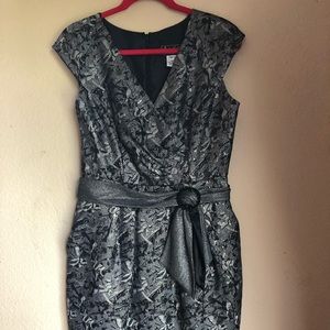 Alex Evenings black and silver dress